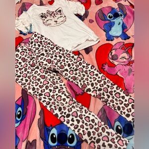 Leopard Print girls size M (7/8)